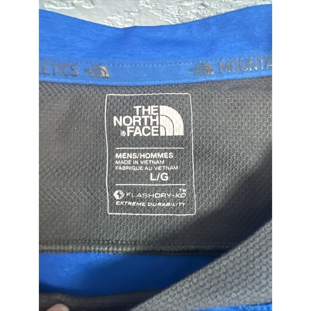 The North‎ Face Running Blue Tank Top Men's Size L Flash Dry Mountain Athletics
